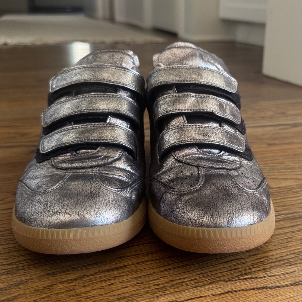 Isabel Marant Silver and Black Sneakers - Picture 6 of 7